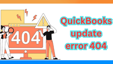 QuickBooks update error 404